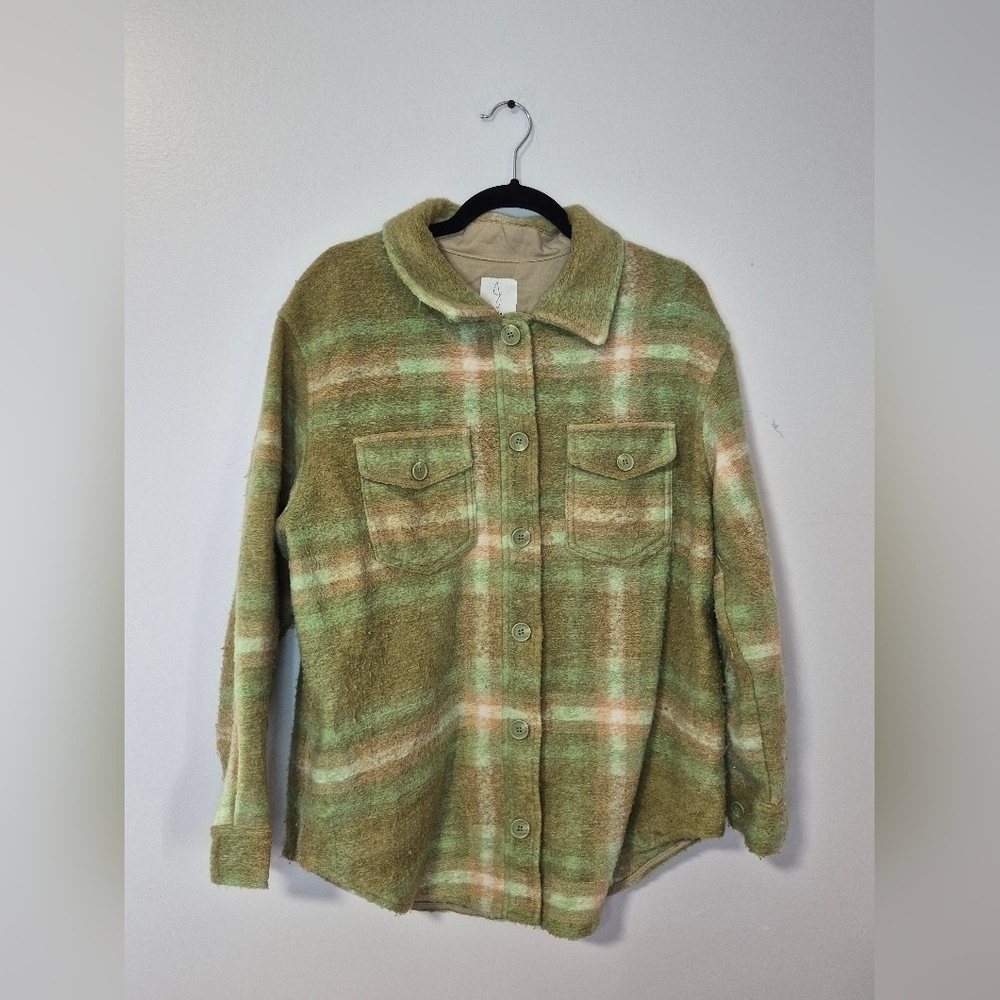 Joie Green Plaid Jacket